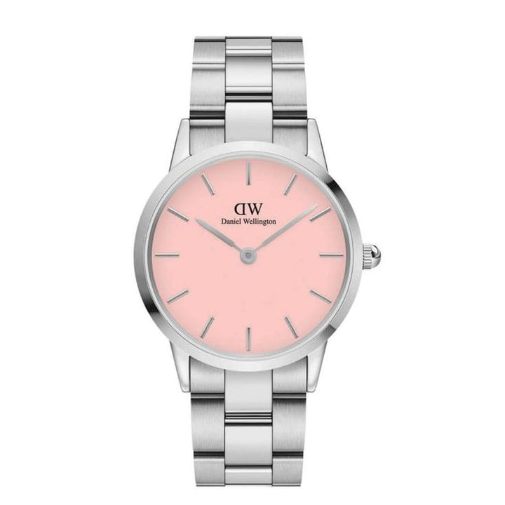 Iconic Unisex Pink Round Dial Analog Watch - DW00100536