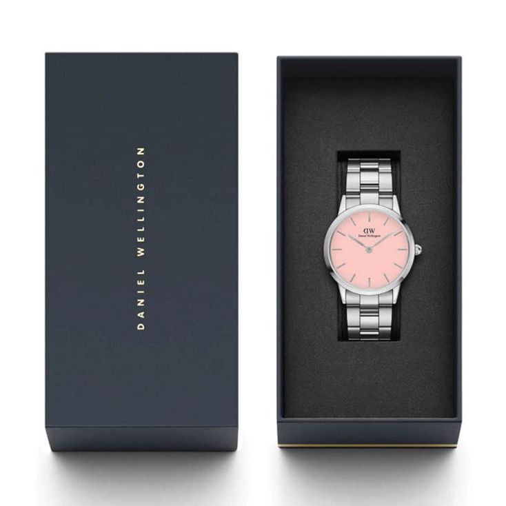 Iconic Unisex Pink Round Dial Analog Watch - DW00100536