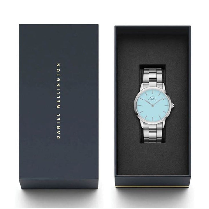 Iconic Unisex Blue Round Dial Analog Watch - DW00100542