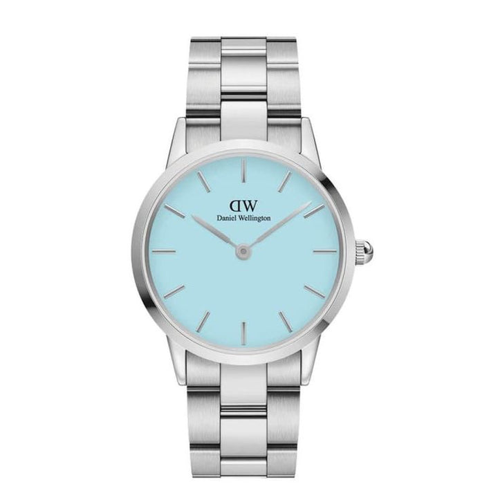Iconic Unisex Blue Round Dial Analog Watch - DW00100542