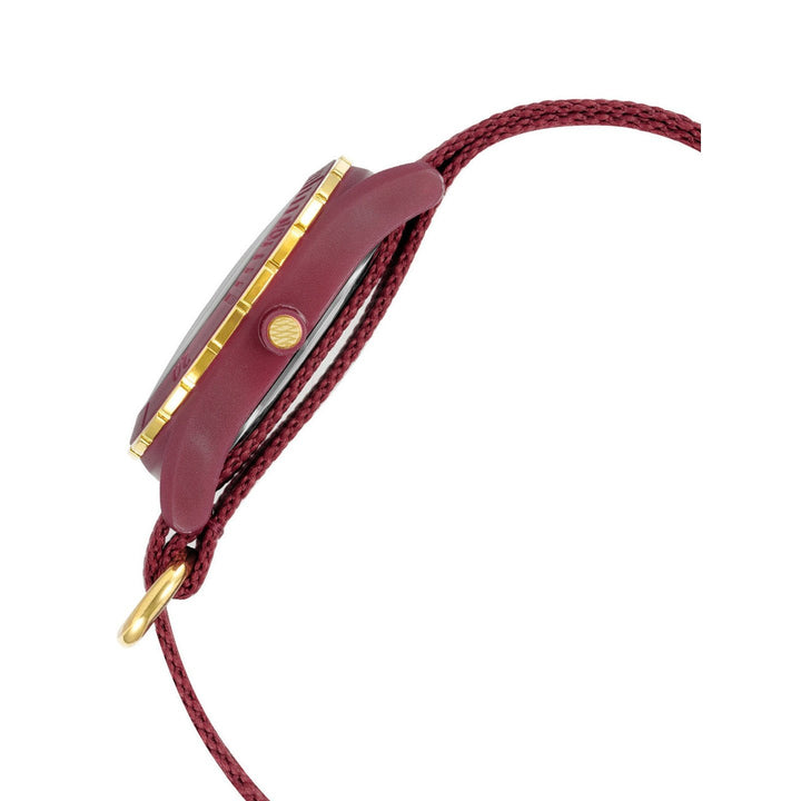 Anne Klein Quartz Analog Maroon Dial Plastic Strap Watch for Women