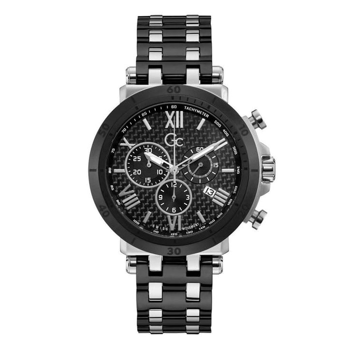 Guess Collection Insider Black Round Dial Analog Men Watch Y44008G2MF