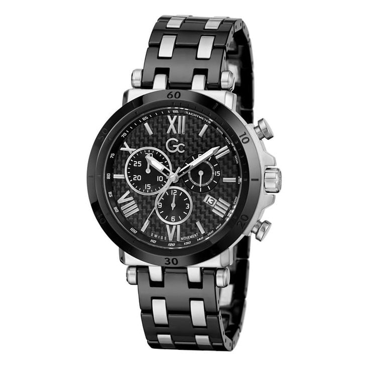 Guess Collection Insider Black Round Dial Analog Men Watch Y44008G2MF