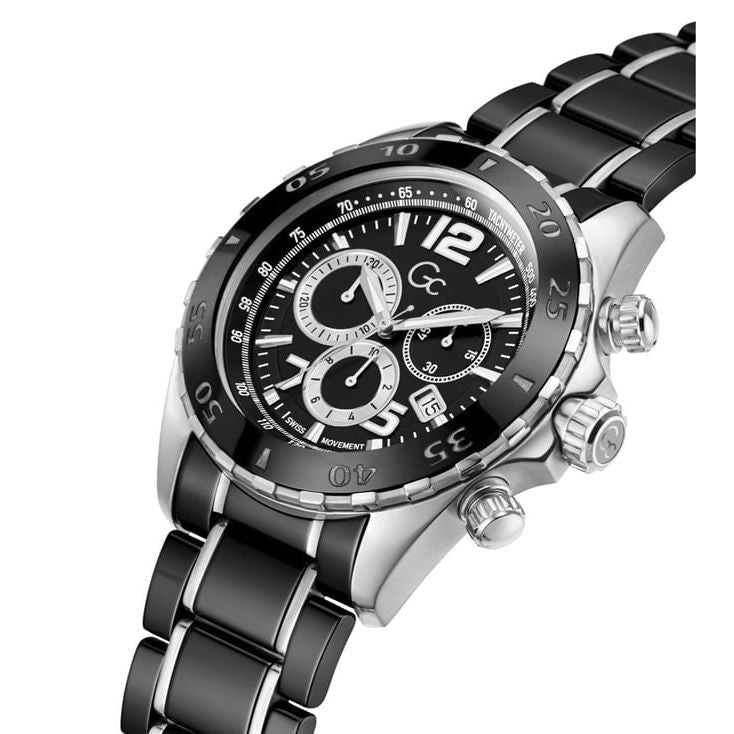 Guess Collection SportRacer Black Round Dial Analog Men Watch Y02015G2MF