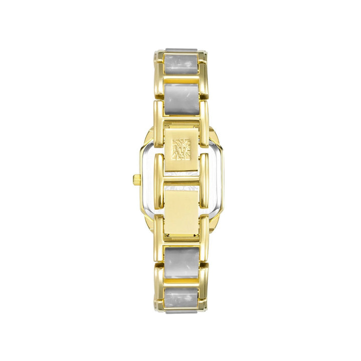 Anne Klein Quartz Analog Grey Dial Plastic Strap Watch for Women