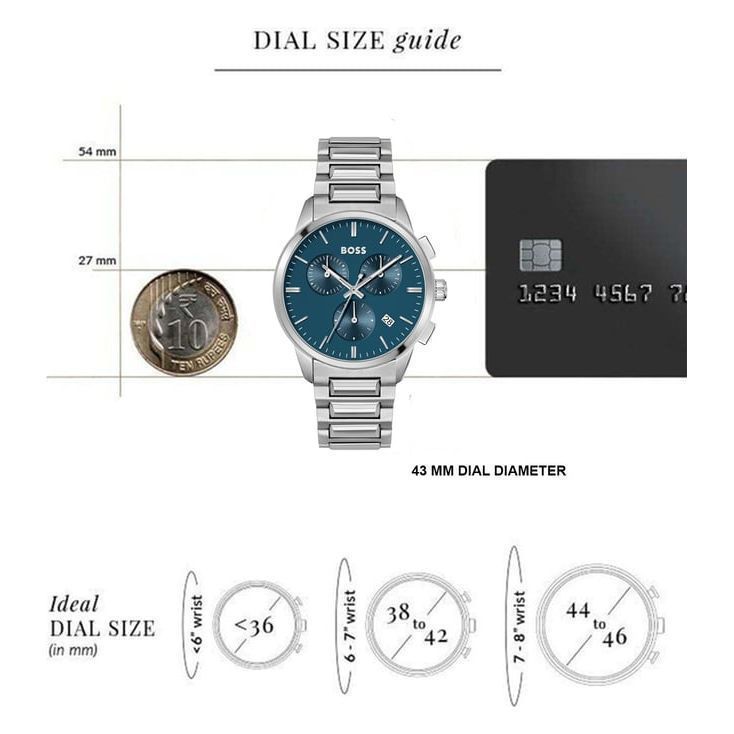 BOSS 1513927 Dapper Chronograph Watch for Men