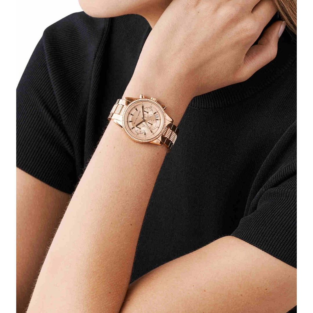 Rose Gold Tone Michael Kors His And Her Watches Michael Kors