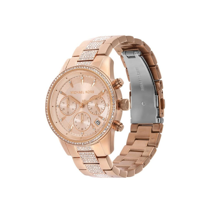 Michael Kors Ritz Analog Rose Gold Dial Women's Watch-MK6485