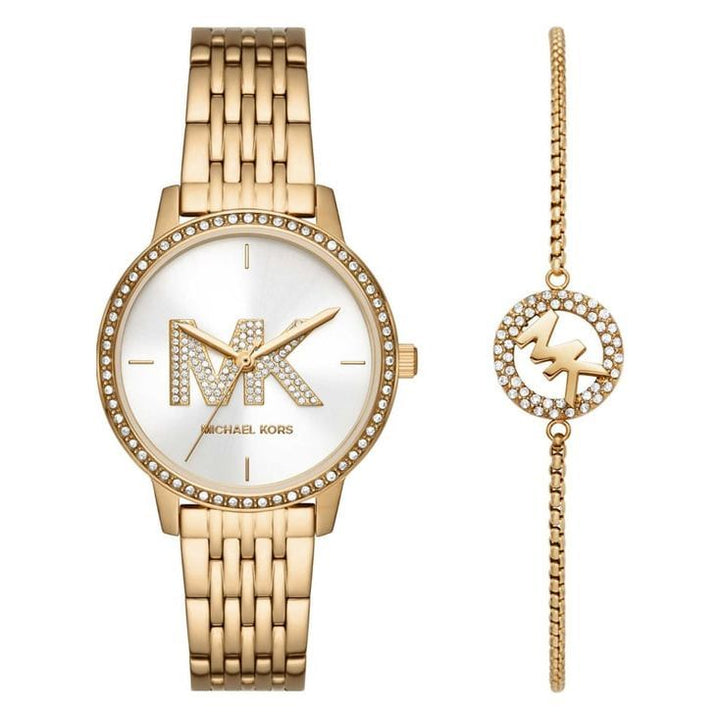 MICHAEL Michael Kors Outlet Melissa Analog Watch for Women With Bracelet MK1051SET