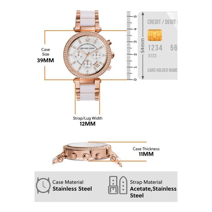 Michael Kors Parker Chronograph Watch for Women MK5774