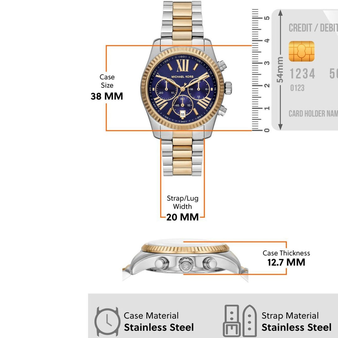 Michael Kors MK7218 Lexington Chronograph Watch for Women