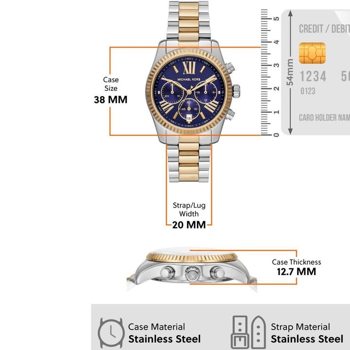 Michael Kors MK7218 Lexington Chronograph Watch for Women