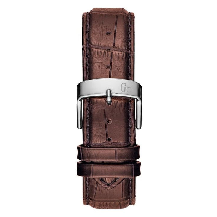 Guess Collection Esquire Silver Round Dial Analog Men Watch Y08005G1