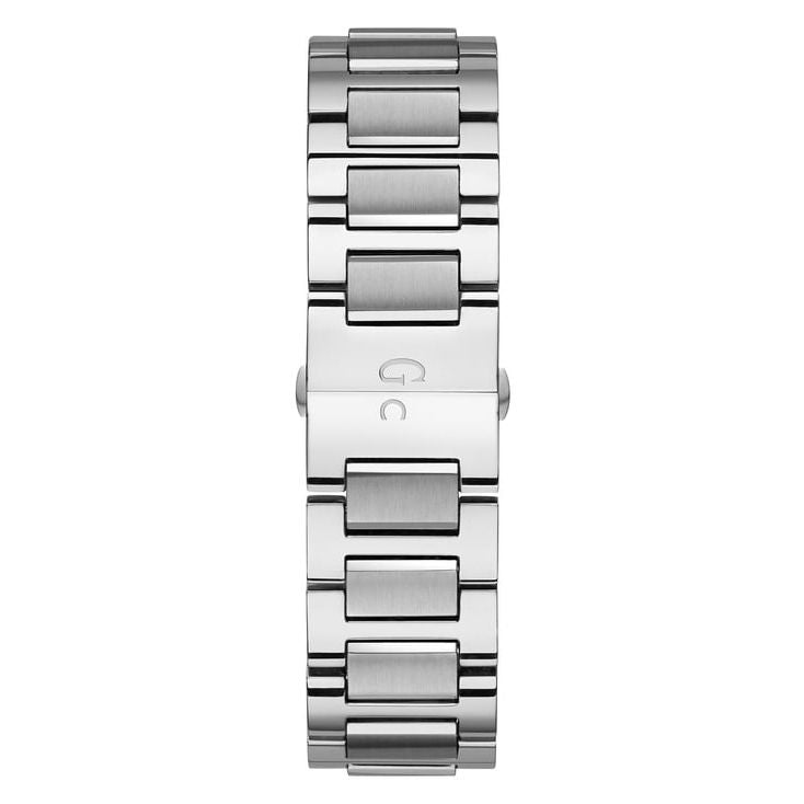 Guess Collection Esquire Silver Round Dial Analog Men Watch Y08007G1