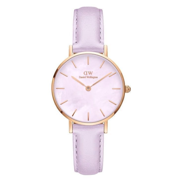 Daniel Wellington Petite Women Purple Round Dial Analog Watch - DW00100634K