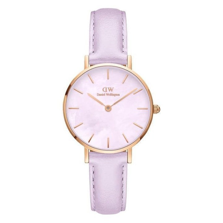 Daniel Wellington Petite Women Purple Round Dial Analog Watch - DW00100634K