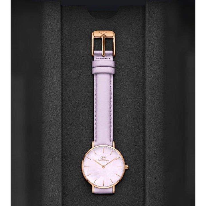 Daniel Wellington Petite Women Purple Round Dial Analog Watch - DW00100634K