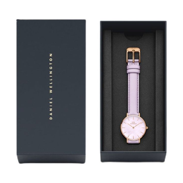 Daniel Wellington Petite Women Purple Round Dial Analog Watch - DW00100634K