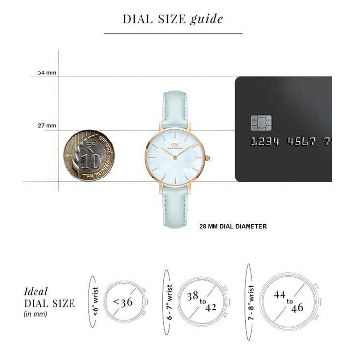 Daniel Wellington Petite Women Blue Round Dial Analog Watch - DW00100635K