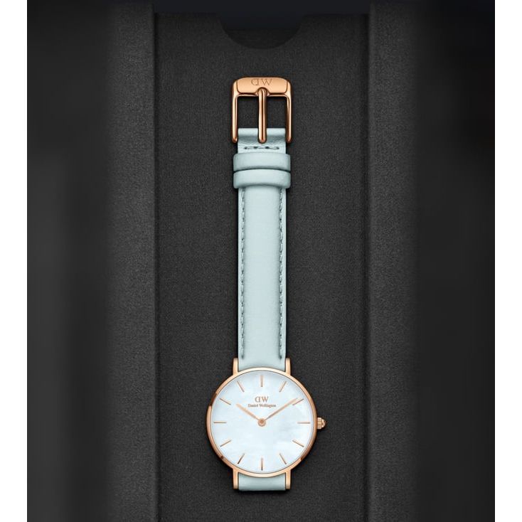 Daniel Wellington Petite Women Blue Round Dial Analog Watch - DW00100635K