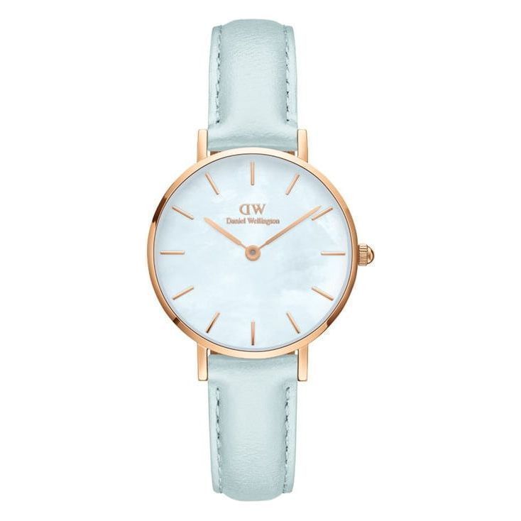 Daniel Wellington Petite Women Blue Round Dial Analog Watch - DW00100635K