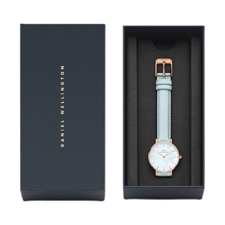 Daniel Wellington Petite Women Blue Round Dial Analog Watch - DW00100635K