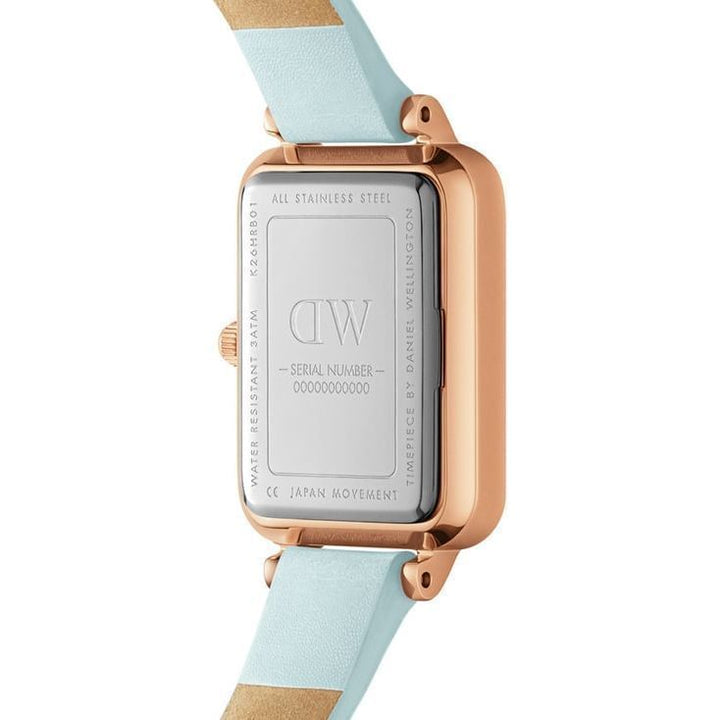 Daniel Wellington Quadro Women Blue Rectangle Dial Analog Watch - DW00100638K