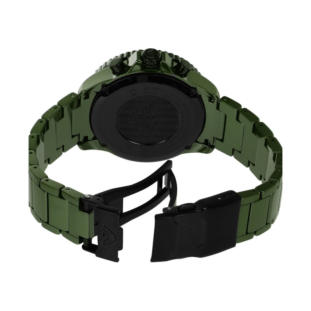 Emporio Armani Chronograph Green Ceramic Watch AR70011