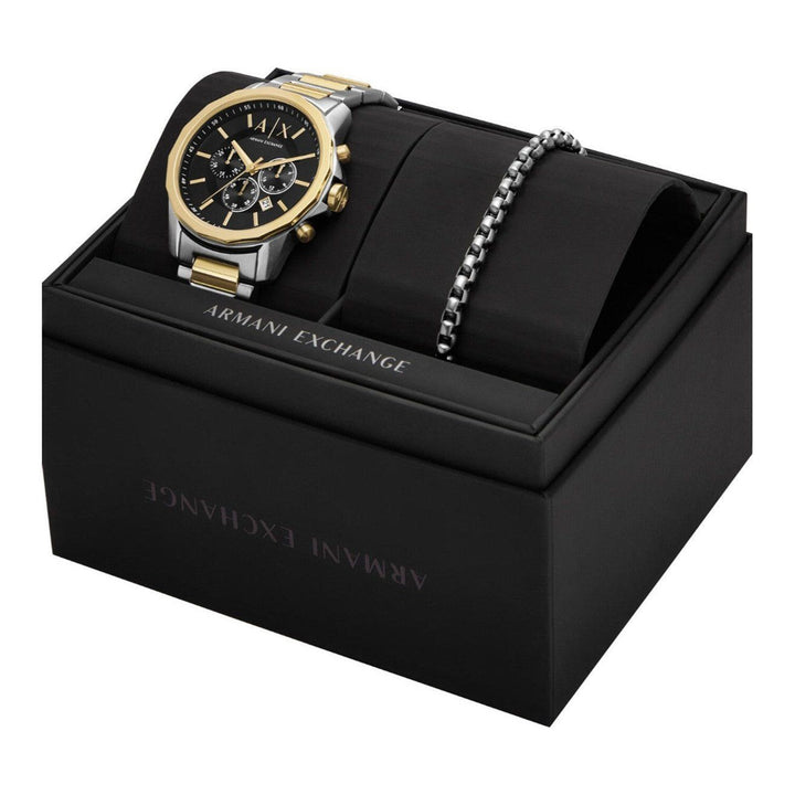 Armani Exchange AX7148SET Chronograph Watch for Men With Bracelet