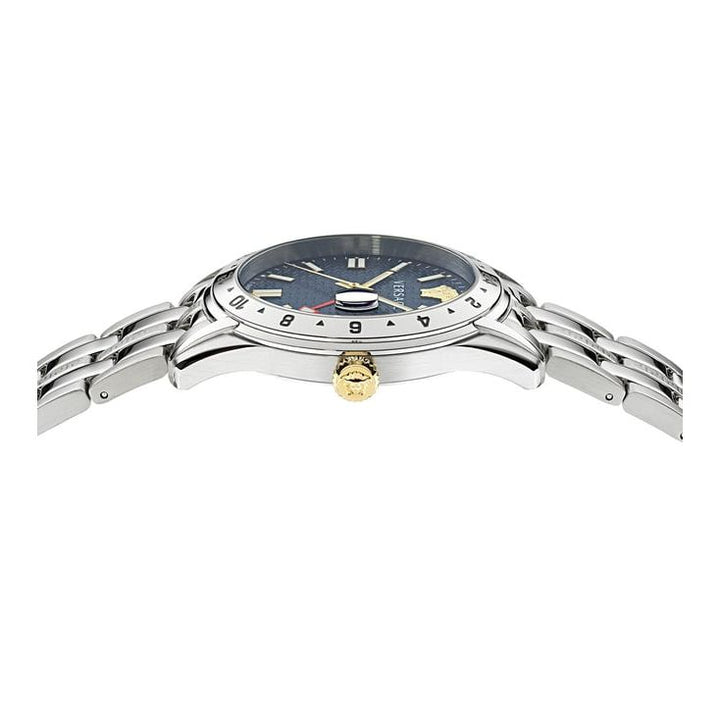 VE7C00523 Greca Time Gmt Analog Watch for Men