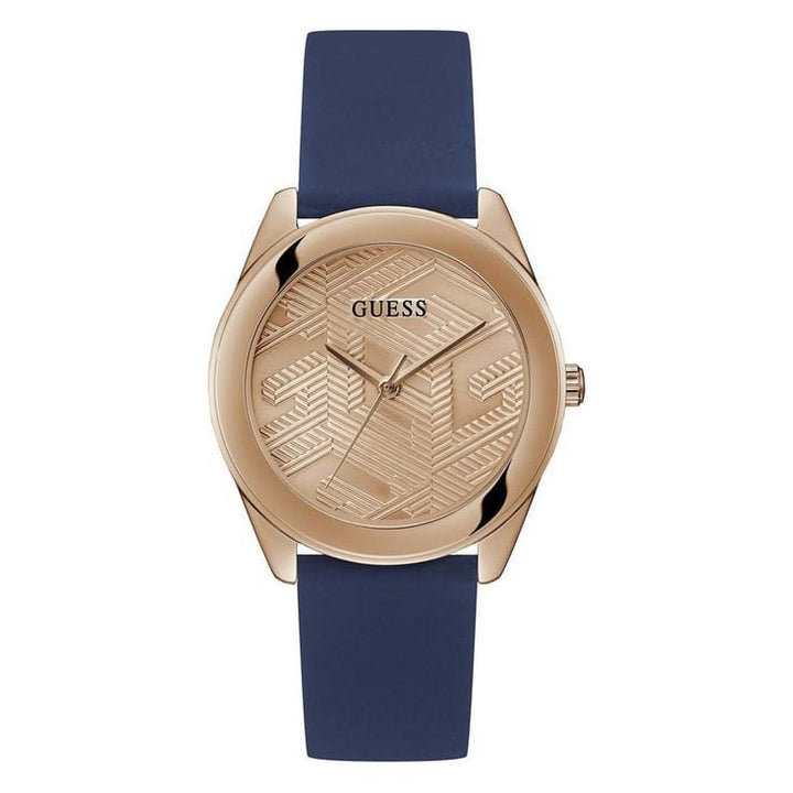 GUESS CUBED Women Rose Gold Round Dial Analog Watch - GW0665L2