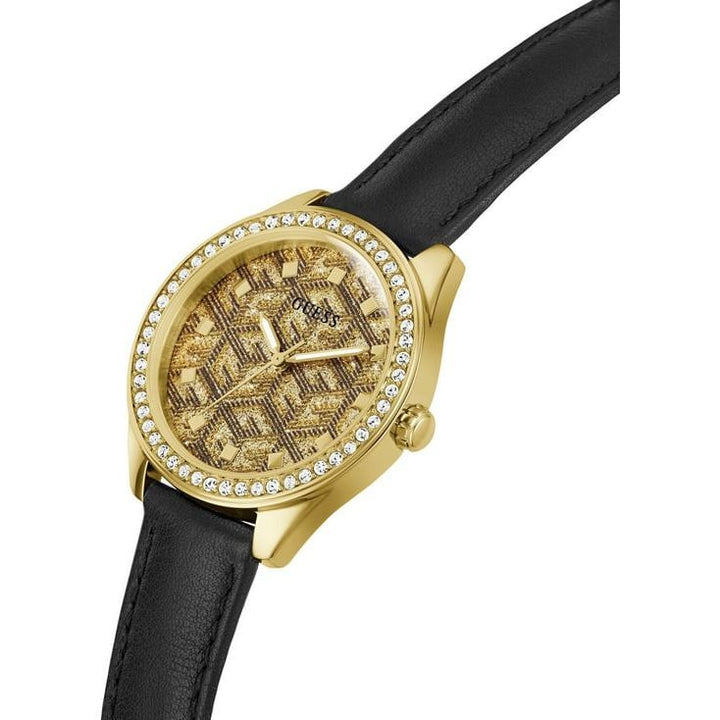 GUESS G GLOSS Women Gold Round Dial Analog Watch - GW0608L2