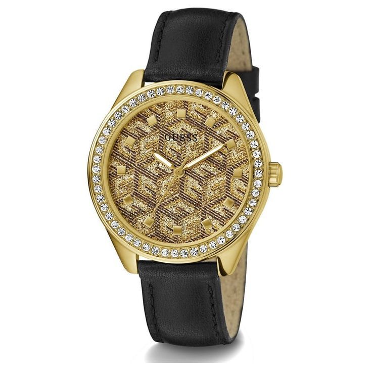 GUESS G GLOSS Women Gold Round Dial Analog Watch - GW0608L2