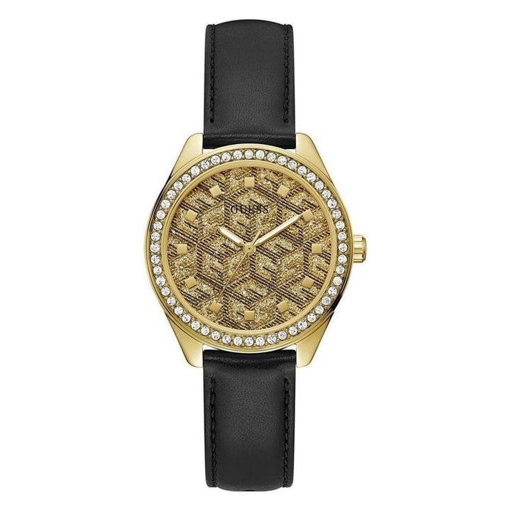 GUESS G GLOSS Women Gold Round Dial Analog Watch - GW0608L2