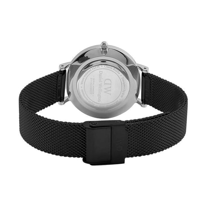 Daniel Wellington Petite Women Black Round Dial Analog Watch - DW00100202K