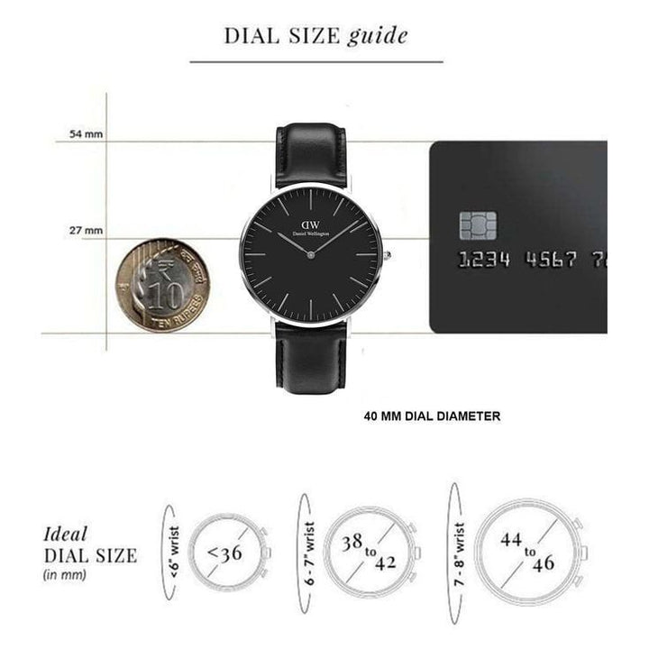 Daniel Wellington Classic Men Black Round Dial Analog Watch - DW00100133K