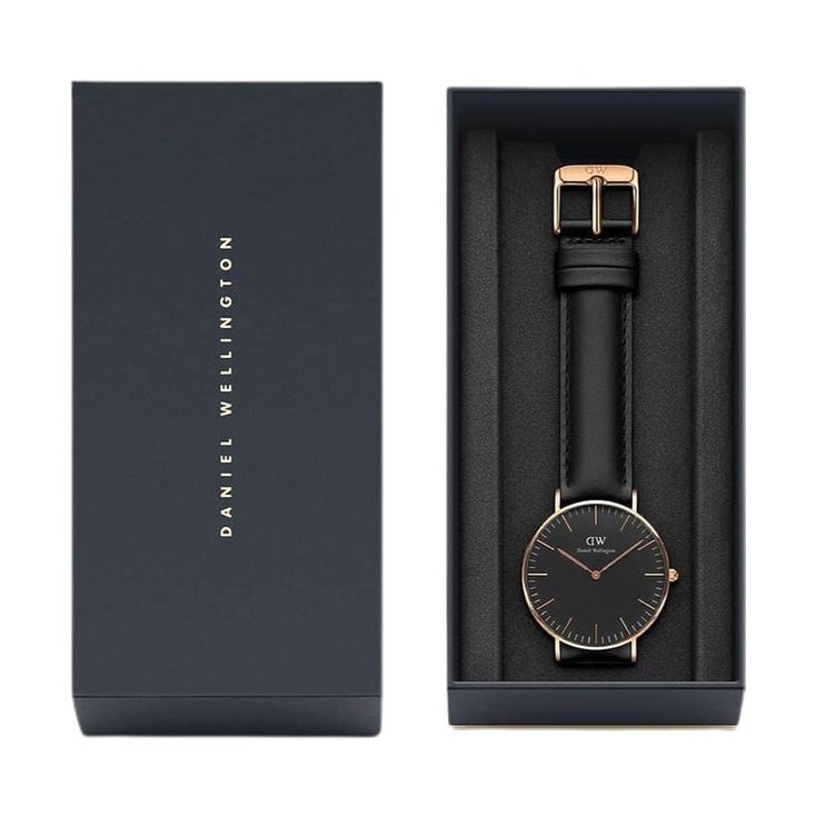 Classic Unisex Black Round Dial Analog Watch - DW00100139K