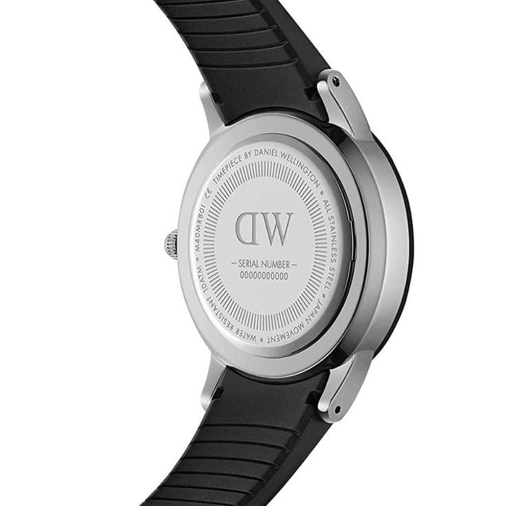 Iconic Men Black Round Dial Analog Watch - DW00100436K