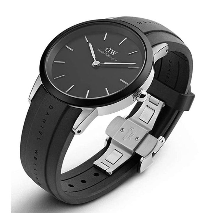 Iconic Men Black Round Dial Analog Watch - DW00100436K