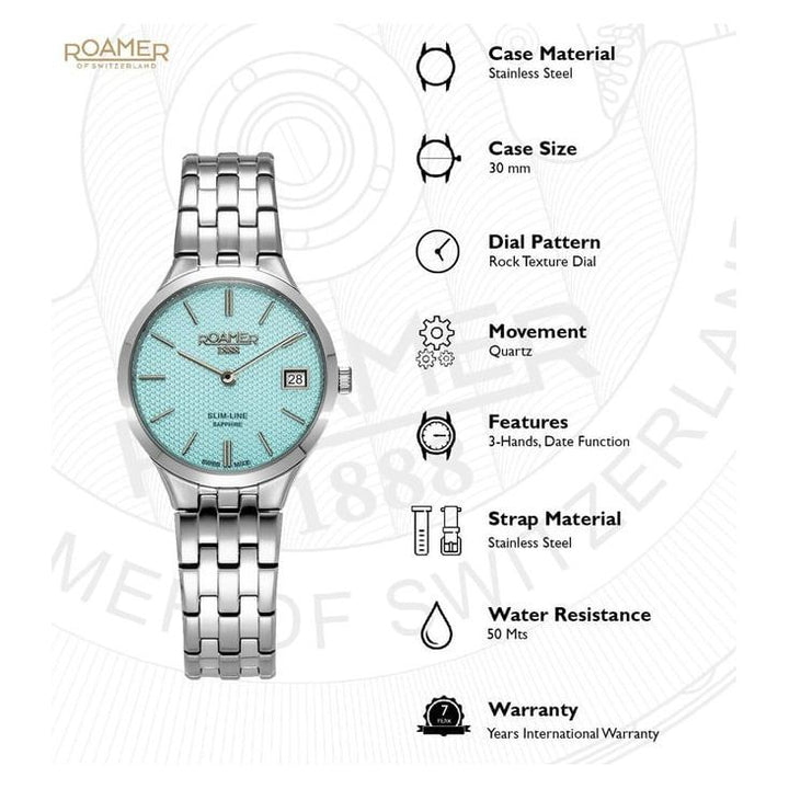 Roamer 512857 41 05 20 Slim-Line Classic Ladies Watch for Women
