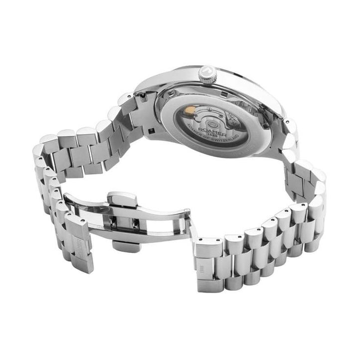 Roamer 981666 41 05 50 Primeline Daydate II 26 Jewels Automatic Watch for Men