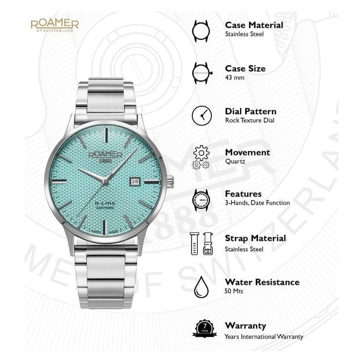Roamer 718833 41 05 20 R-Line Classic Watch for Men