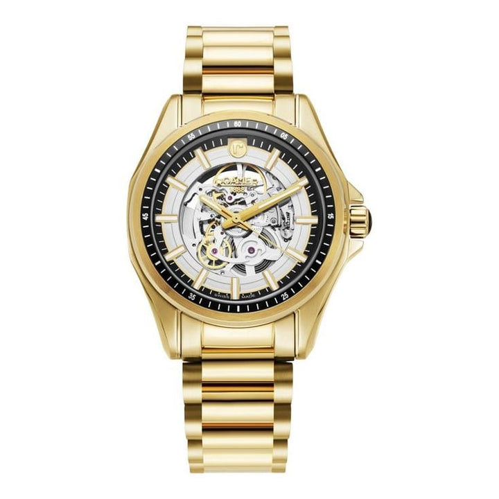 Roamer 220984 48 55 20 Rockshell Mark III Skeleton 26 Jewels Automatic Watch for Men