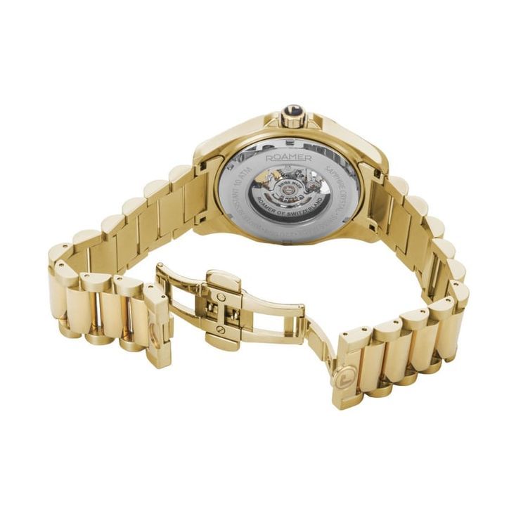 Roamer 220984 48 55 20 Rockshell Mark III Skeleton 26 Jewels Automatic Watch for Men