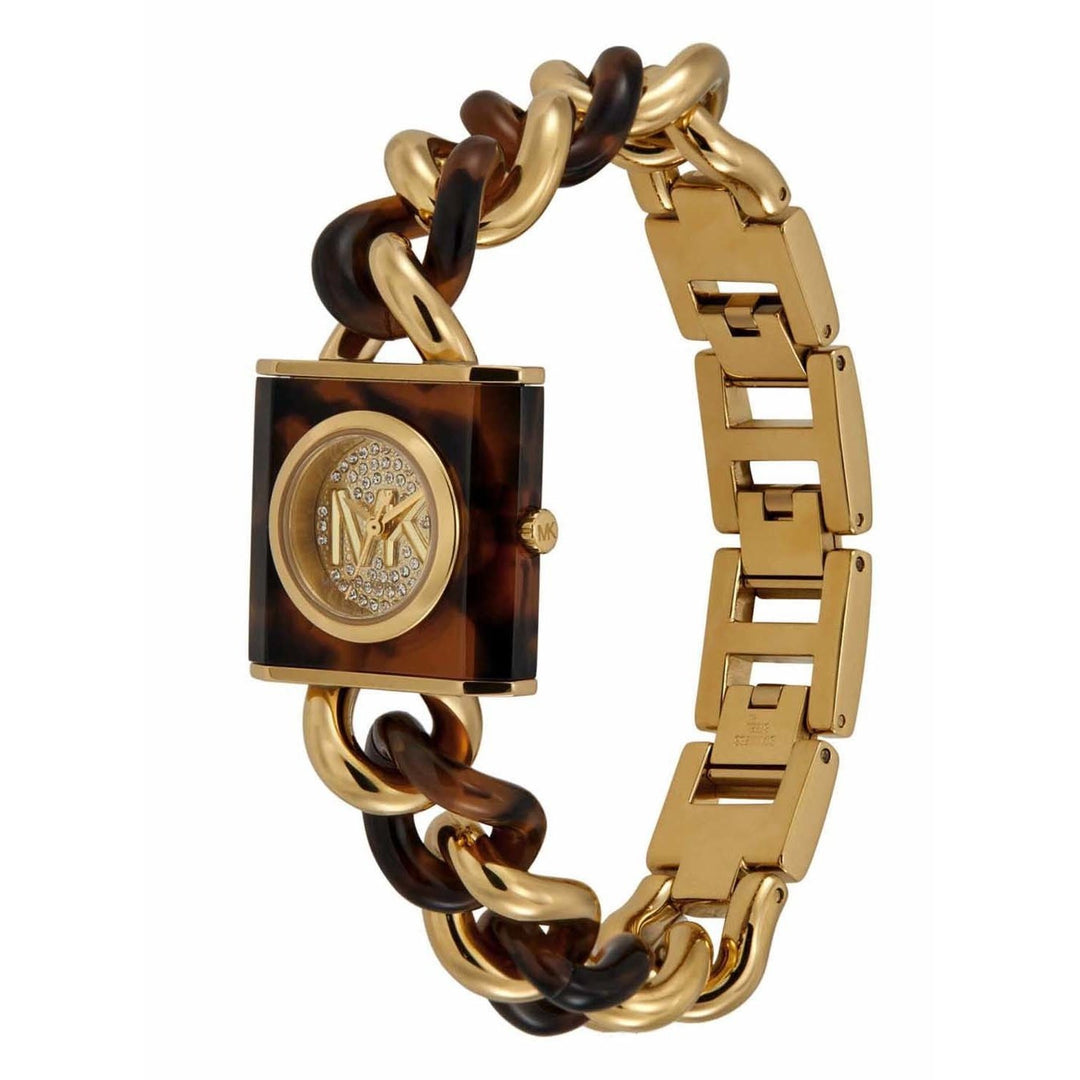 Michael Kors MK4808 Mk Chain Lock Analog Watch for Women