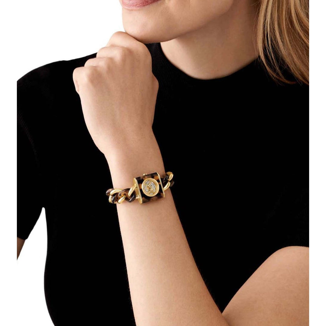 Michael Kors MK4808 Mk Chain Lock Analog Watch for Women