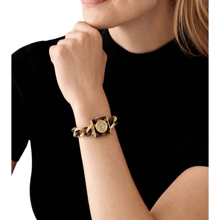 Michael Kors MK4808 Mk Chain Lock Analog Watch for Women