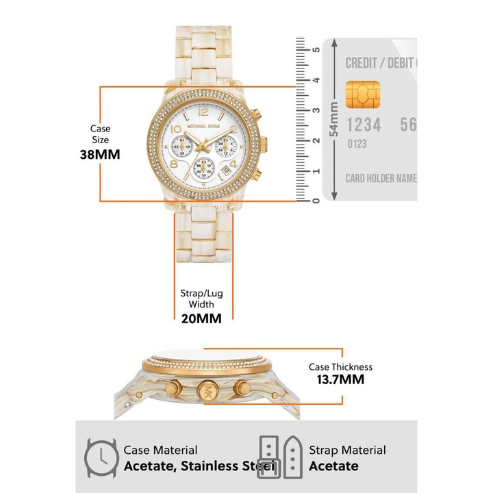 Michael Kors MK7476 Runway Chronograph Watch for Women