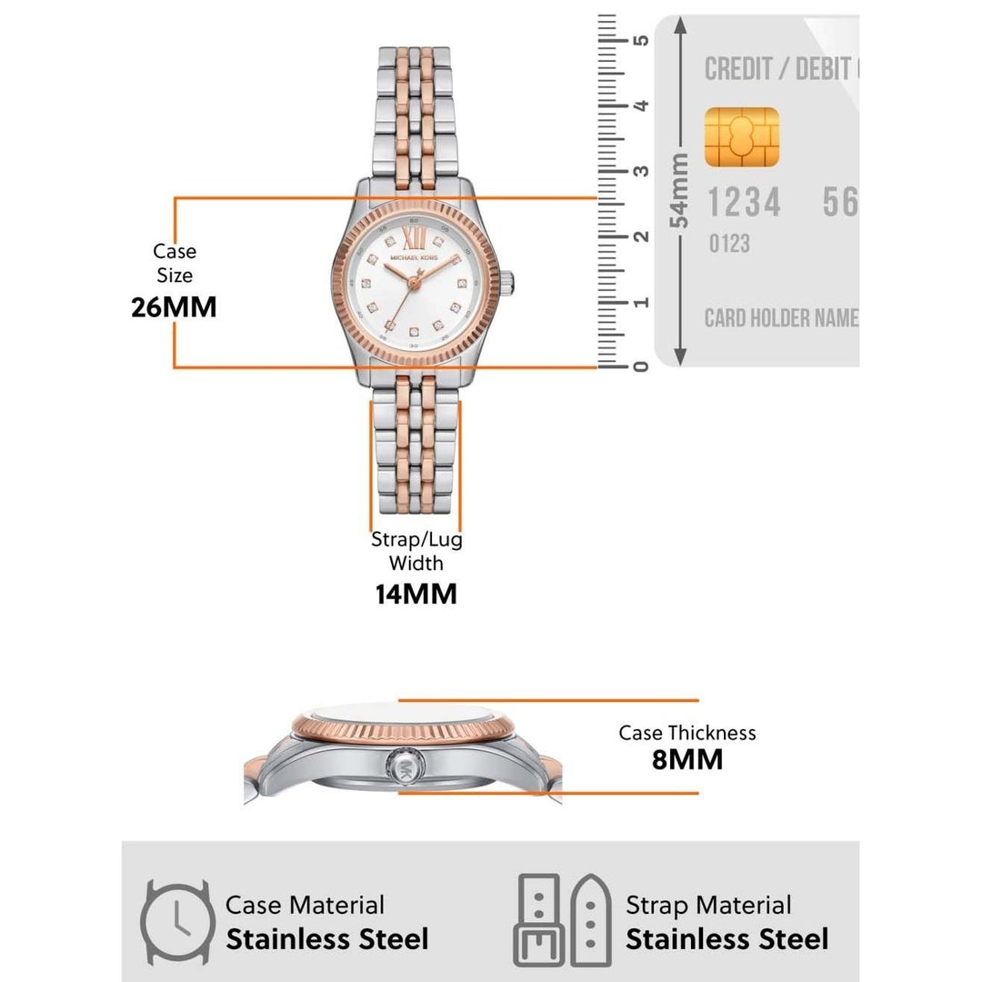 Michael Kors MK4817SET Lexington Analog Watch for Women with Bracelet