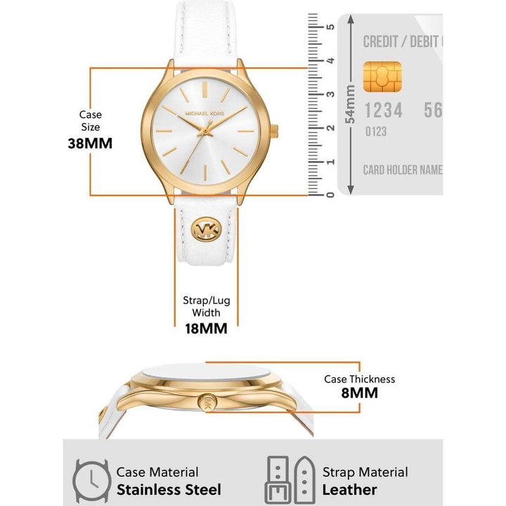 Michael Kors MK7466 Slim Runway Analog Watch for Women